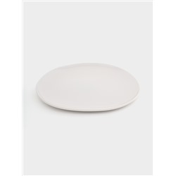 Тарелка обеденная, 27 см, серая, Organica