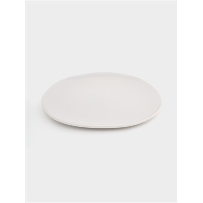 Тарелка обеденная, 27 см, серая, Organica