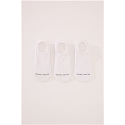 Pack 3 calcetines invisibles algodón blancos