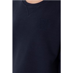 Kadın Lacivert Bisiklet Yaka Sweatshirt