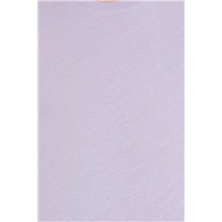 Erkek Lila Basic Bisiklet Yaka Tişört