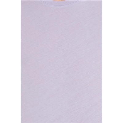Erkek Lila Basic Bisiklet Yaka Tişört