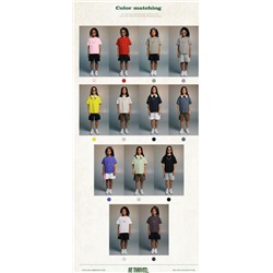 Набор из 2-х футболок с той же фабрики что и футболки выше Чуть меньшей плотностью 230 грамм. 13 цветов на фото