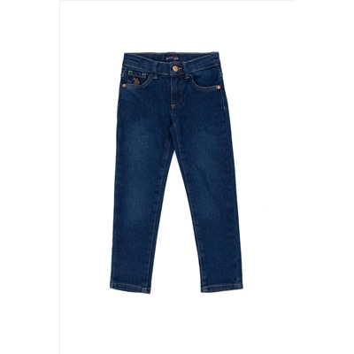 Kız Çocuk Koyu Mavi Jean Pantolon