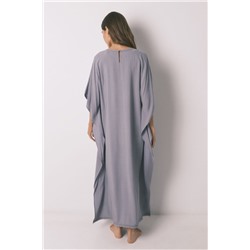 Vestido caftán viscosa gris