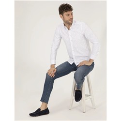 Pembe Slim Fit Uzun Kollu Gömlek