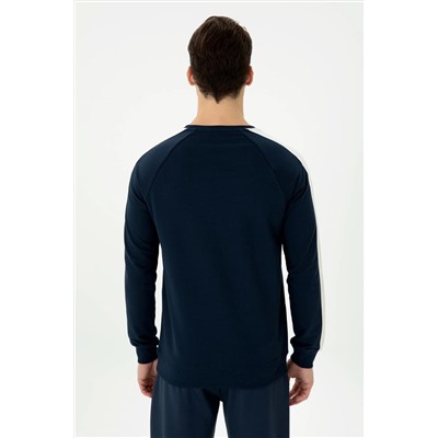 Erkek Lacivert Sweatshirt