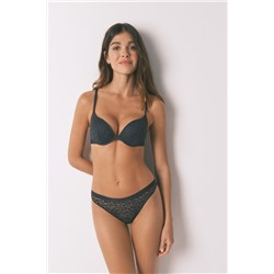Sujetador push up GORGEOUS animal print negro