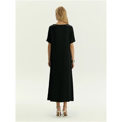 Платье миди из 100% вискозы, PL1742/seine