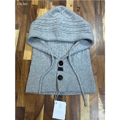 Кашемировый капор / балаклава  Brunell*o Cucinell*i