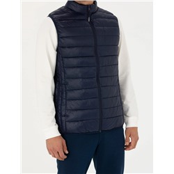 Lacivert Slim Fit Kapitone Şişme Yelek