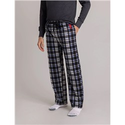 PLAID LUXE FLEECE PANTS