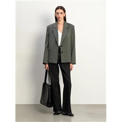 Жакет прямого кроя из костюмной шерсти, ML759/fence