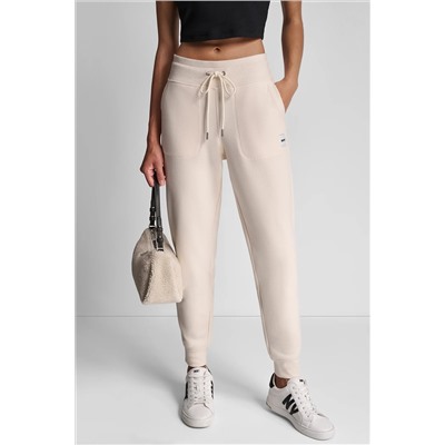 HIGH-RISE LOGO-EMBELLISHED JOGGER