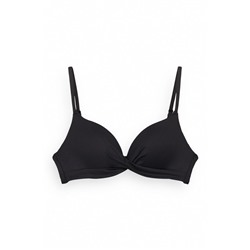 Top bikini cruzado push up negro