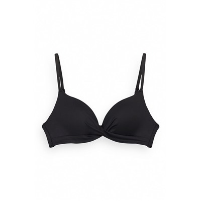 Top bikini cruzado push up negro