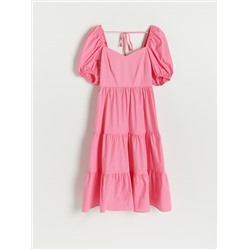 Baumwollkleid mit Rüschen