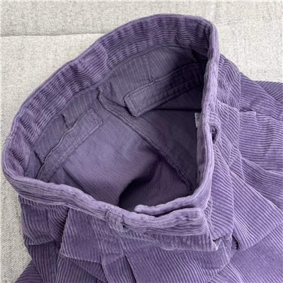 Женские вельветовые брюки  Ba&S*h красивого нежного цвета, широкой свободный крой