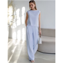 Топ c вырезом лодочка из плотного лиоцелла