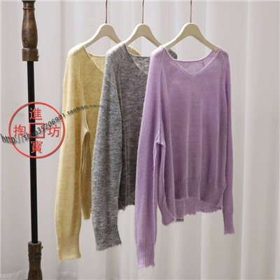 Мягкий тонкий пуловер  МО*КО