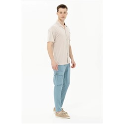 Erkek Mint Kanvas Pantolon