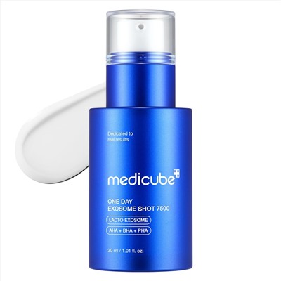 medicube Zero Exosome Shot 7,500 PPM Spicule Facial Serum | Liquid Skin Booster Serum | Exosome, AHA+BHA+PHA | Pore Care, Dead Skin Cells, Skin Texture | Korean Skin Care 1.01 fl.oz