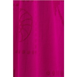 Sorle %100 Pamuk Plaj Havlusu - Fuşya - 70x150 cm