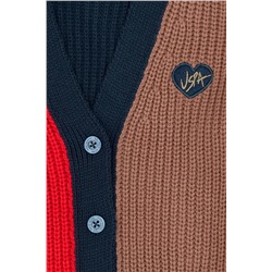 Kız Çocuk İndigo V - Yaka Triko Hırka