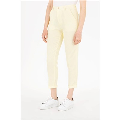 Kadın Neon Sarı Pantolon