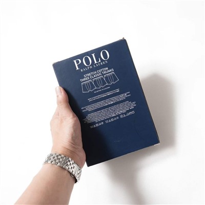 Набор мужских трусов боксеров комплект из трёх пар (разные цвета)  Pol*o Ralp*h Laure*n