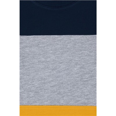 Çocuk Hardal Bisiklet Yaka Sweatshirt