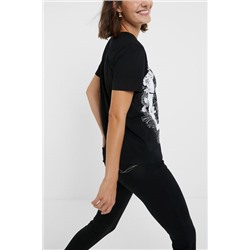 Camiseta flores 100% algodón