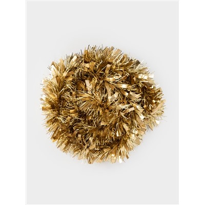 Гирлянда декоративная, 2 м, мишура, шампань, New year