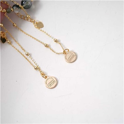 Двойной браслет из натурального камня