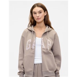 Relaxed Gap Logo Zip Hoodie