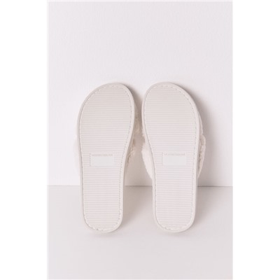 Zapatilla casa borreguito blanco