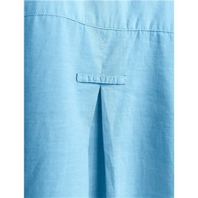 Блузка свободная с карманом из 100% хлопка