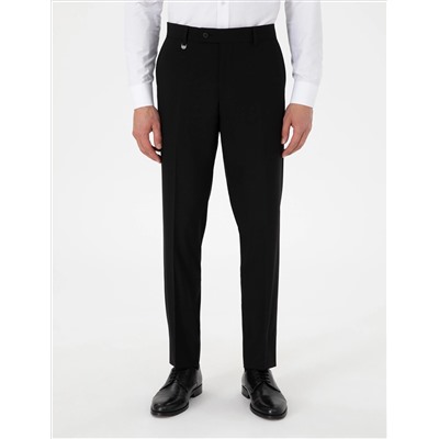 Siyah Slim Fit Kumaş Pantolon
