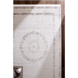 Mons Halı - Beyaz/Gri - 155x225 cm