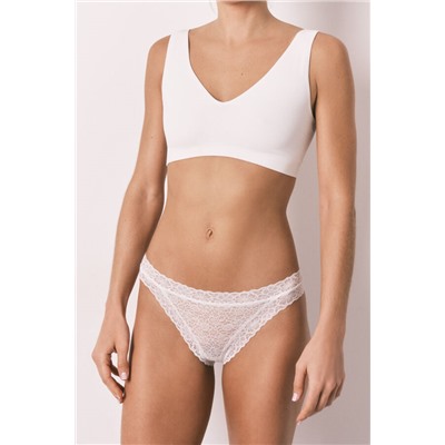 Braga clásica encaje animal print verde