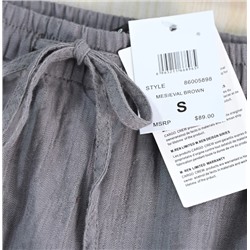 Летние тонкие эластичные брюки из конопли с высокой талией