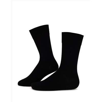 Erkek Bambu Karışımlı 2'li Paket Siyah Soket Basic Çorap