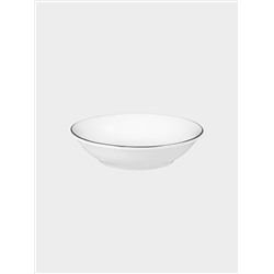 Пиала для соуса, 9,5х2 см, фарфор P, белая, с серебристым кантом, White Platinum