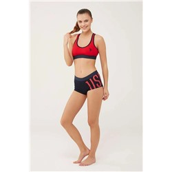 U.S. Polo Assn. Kadın Kırmızı Büstiyer Şort Takım U6S62P29