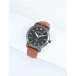 HIS AND HERS BROWN STRAP WATCH SET