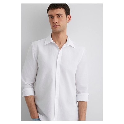 Mavi Beyaz Gömlek Regular Fit / Normal Kesim 0211547-620