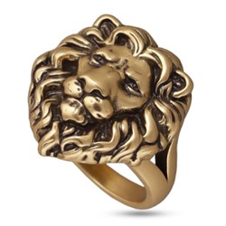 Кольцо Король лев (покрытие античное золото), Есть комплект