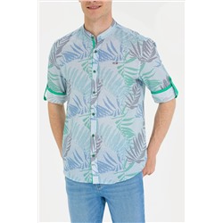 Erkek Yeşil Uzun Kollu Gömlek