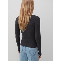 Rollkragenpullover mit hohem Baumwollanteil