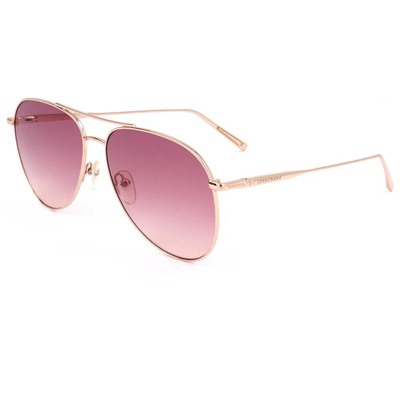 Fashion Men's Rose Gold Aviator Sunglasses  Longchamp